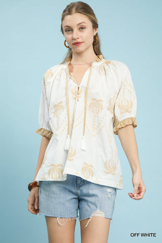 Off The Hook Top in Off White