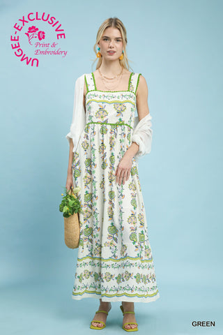 Name Your Price Midi Dress in Green