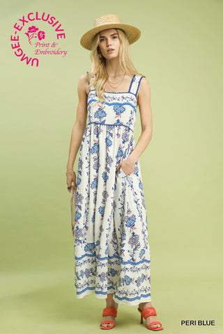 Name Your Price Midi Dress in Periwinkle