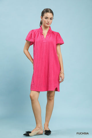 Too Kind Dress in Fuchsia
