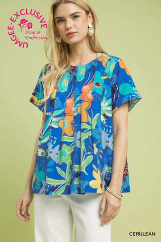 Totally Lost Top in Cerulean