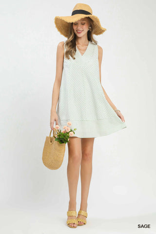 From The Beach To You Dress in Sage