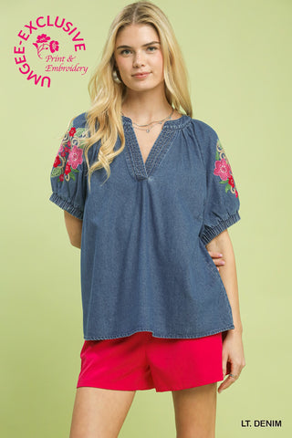 Thought This Was Fate Top in Light Denim