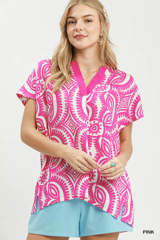 Left In This Top in Pink