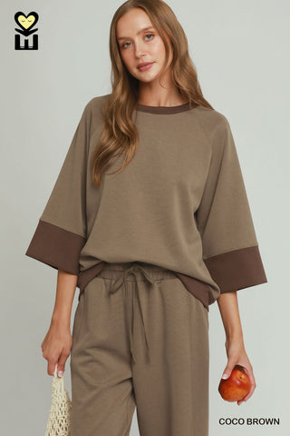 Always Here Top in Coco Brown