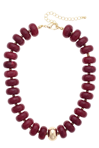 San Sebastian Beaded Resin Necklace