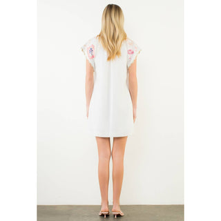 Oasis In The Sun Dress in White