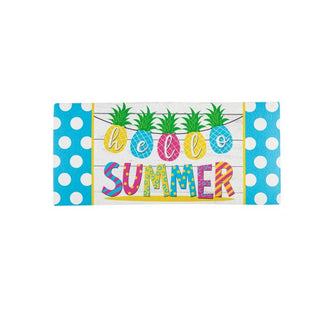 Hello Summer Pineapple Banner Sassafras Switch Mat