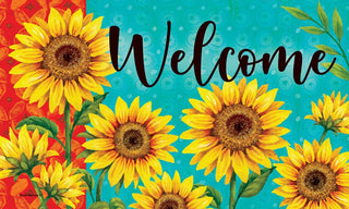 Sunflower Welcome Mat