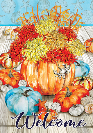 Seaside Harvest Bloom Mini Flag