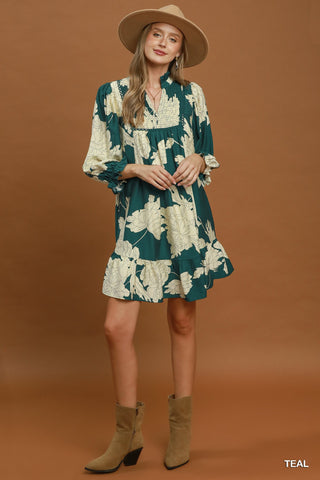 On Top Of It Dress in Teal
