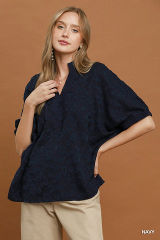 Change Your View Top in Navy