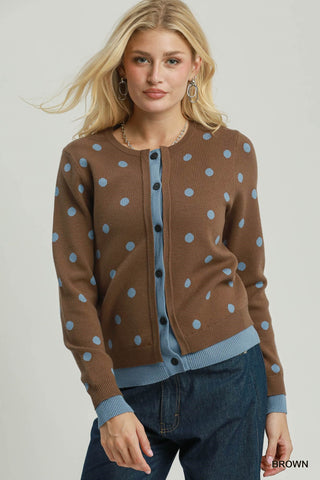 Carry On Cardigan in Brown