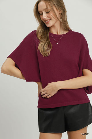 Protect Your Peace Sweater in Wine