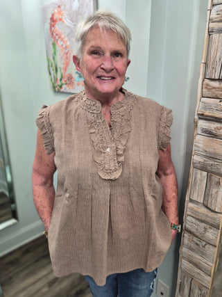 Days Pass Top in Khaki