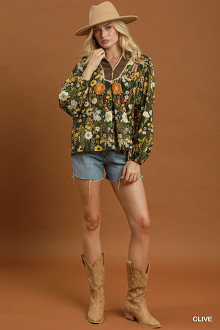 Come & See Top in Olive