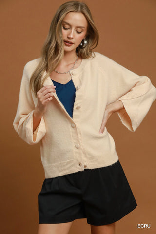 Too Soon For Us Cardigan in Ecru