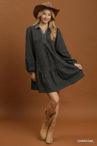 Follow Through Dress in Charcoal