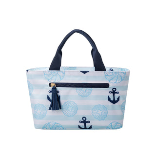 Bon Appetite Lunch/Wine Tote - Seaside: All weather woven fabric