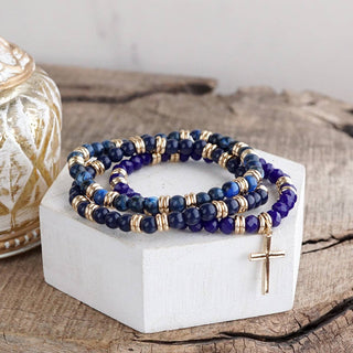 Cross Bracelet Stack Set