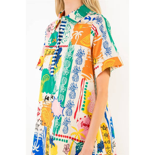Tropic Style Dress in Cream