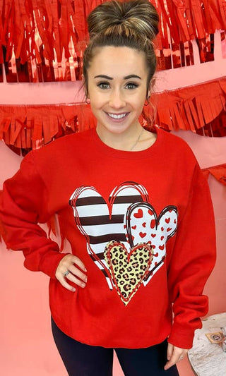 Doodle Heart Valentine Sweatshirt