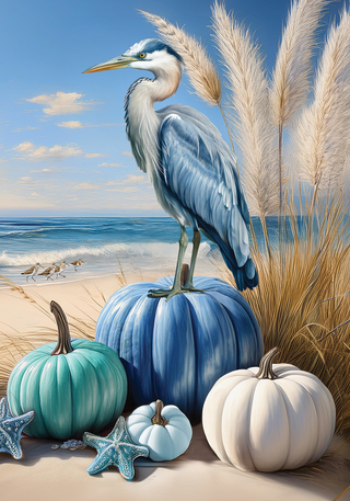 Autumn In The Dunes Mini Flag