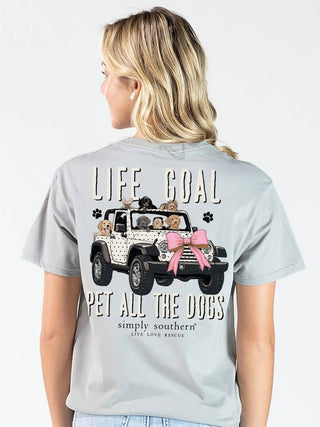 Pet All the Dogs T Shirt in Lunar