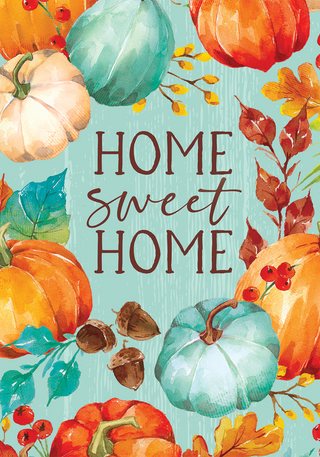Home Sweet Home Pumpkin Mini Flag