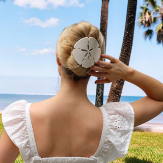 Sand Dollar | Large | Flat Shape Hair Clip