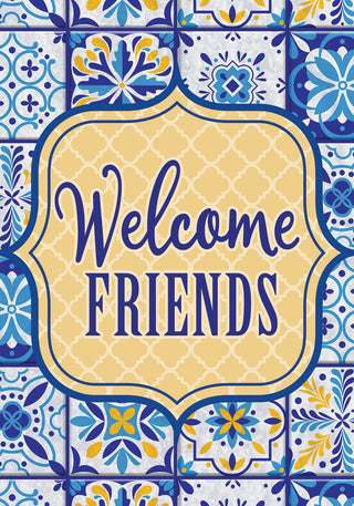Welcome Friends Garden Flag
