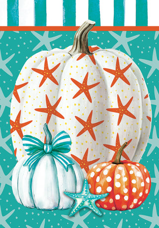 Starfish Pumpkin Mini Flag