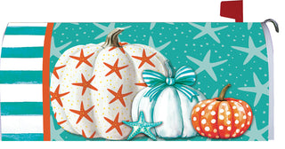 Starfish Pumpkins Mailbox Makeover