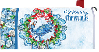 Oyster Crab Wreath Mailbox Makeover