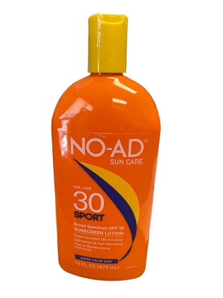 NO-AD SPF 30 Sport Sunscreen Lotion - Final Sale
