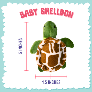 SnugArooz Baby Shelldon Plush Dog Toy 5"