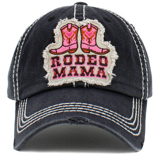 "Rodeo Mama" Washed vintage Ballcap