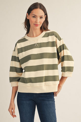 Totally Here Top in Olive