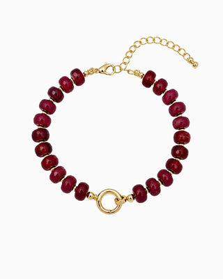 Autumn Marble Bead Clasp Bracelet