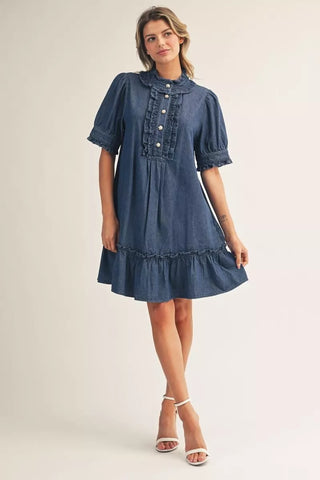 Time Is Now Dress in Denim