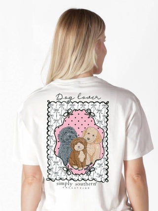 Dog Lover T Shirt in Oyster