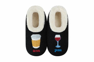 Womens Large Embroidered Slippers