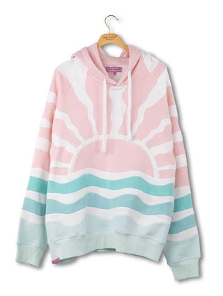 Rising Sun Patchwork Hoodie