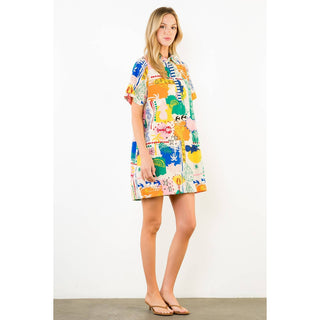 Tropic Style Dress in Cream