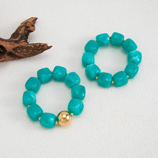 Chunky Beaded Stretch Bracelet