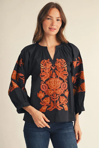 Wonderful Days Top In Black