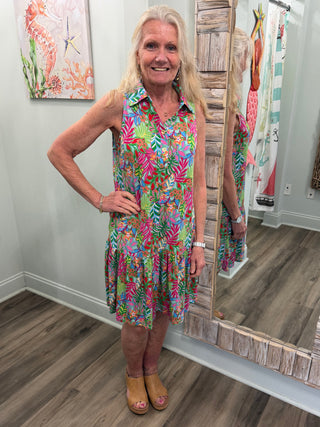 Mind Your Manners Dress in Mint