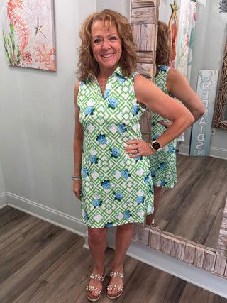 More Than A Thought Dress in Hydrangea Bamboo
