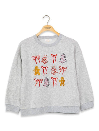 Youth Sweet And Merry Sweatshirt In Light Grey