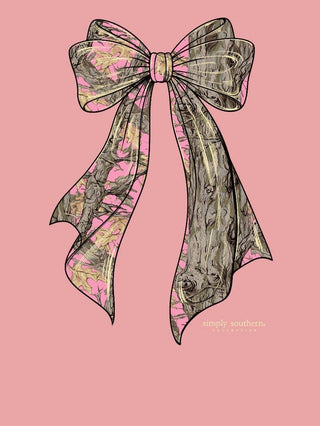Camo Charm Long Sleeve T-Shirt In Tearose